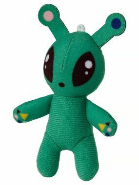 NEW IKEA Tiny Green Alien Soft Toy 4" W/Loop Machine Washable Ages 3+ NWT